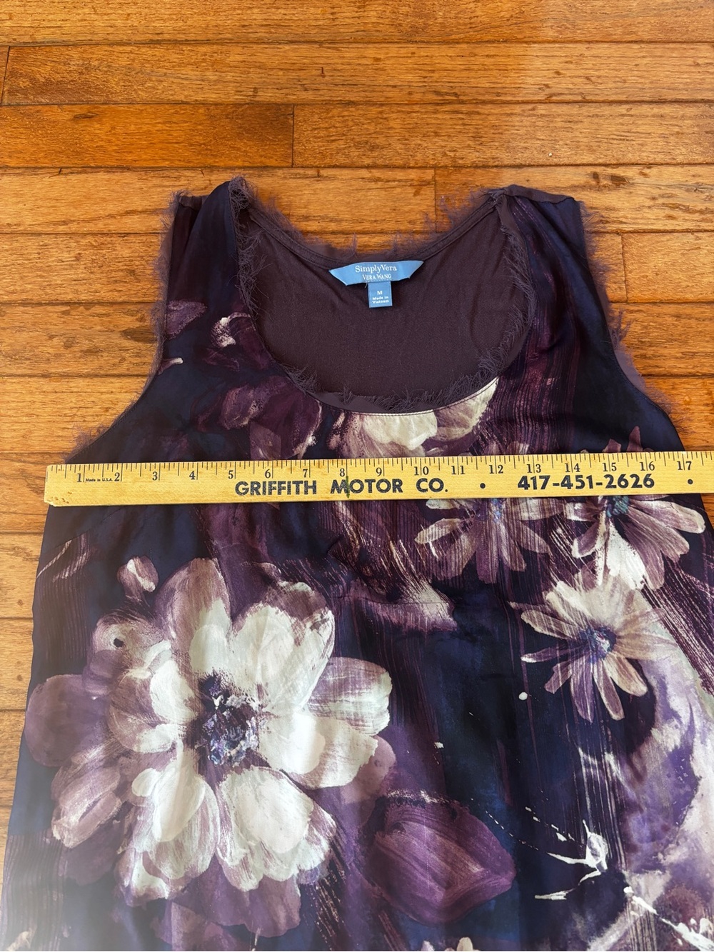 Women's Simply Vera sleeveless purple dress size medium - Picture 7 of 8